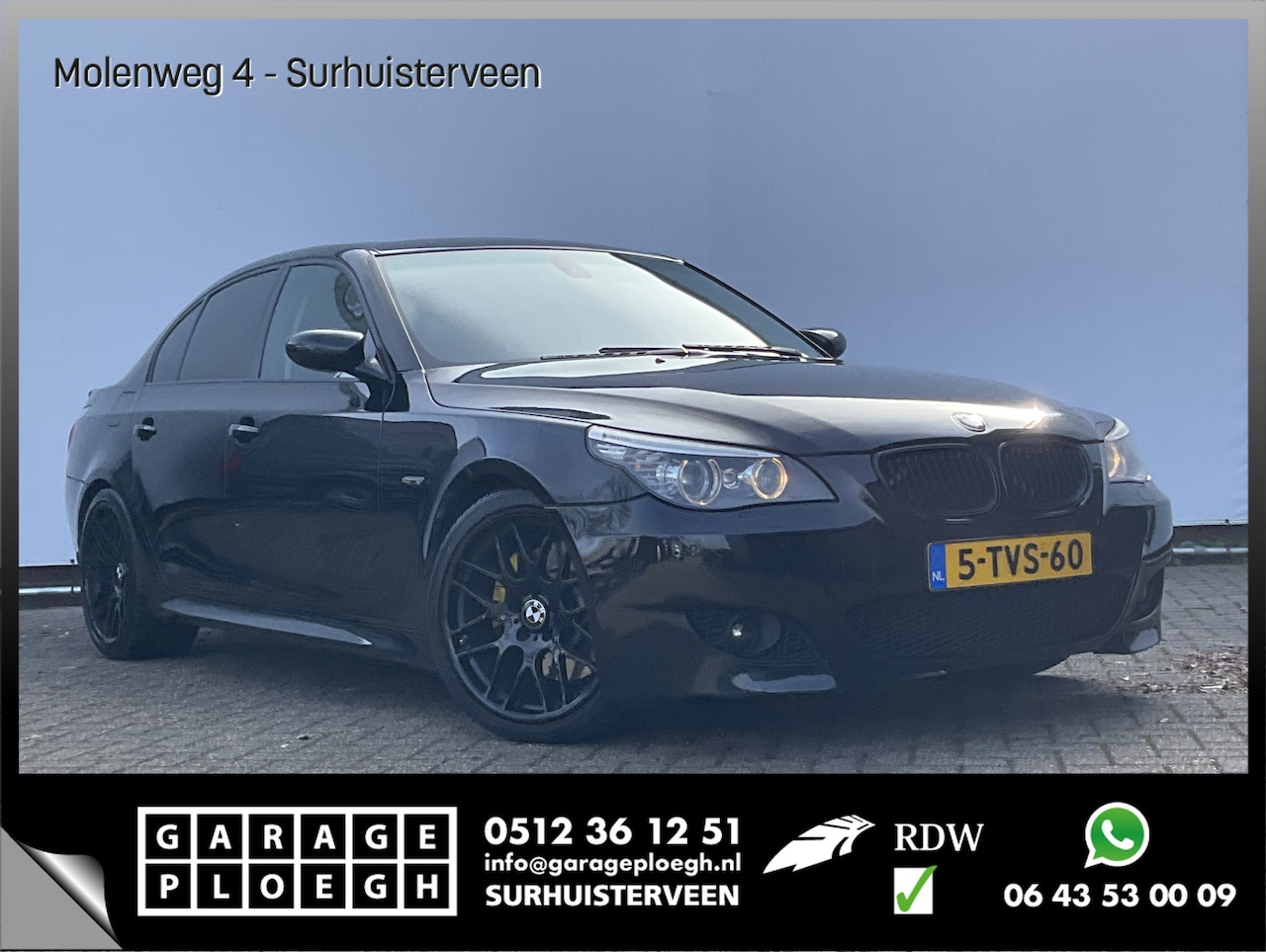 BMW 5-serie - 535I 306pk N54 M-Sport Full History BLACK SAPPHIRE M-Pakket - AutoWereld.nl