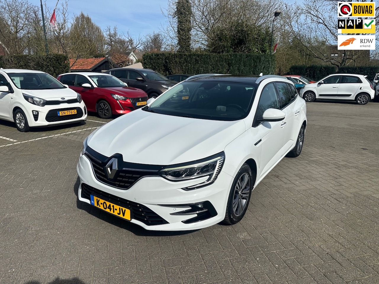 Renault Mégane Estate - 1.3 TCe Intens 1.3 TCe Intens , automaat , leer , panoramadak pdc met camera - AutoWereld.nl