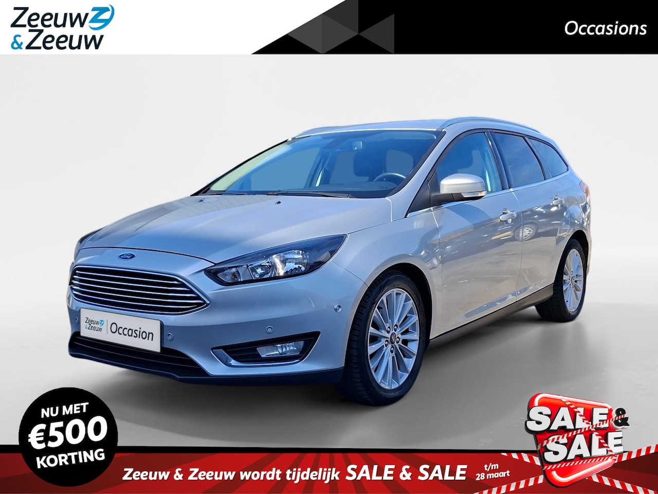 Ford Focus Wagon - 1.0 Titanium | Dealer onderhouden | Navigatie | Parkeersensoren voor & achter | All Weathe - AutoWereld.nl
