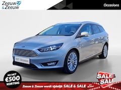 Ford Focus Wagon - 1.0 Titanium | Dealer onderhouden | Navigatie | Parkeersensoren voor & achter | All Weathe