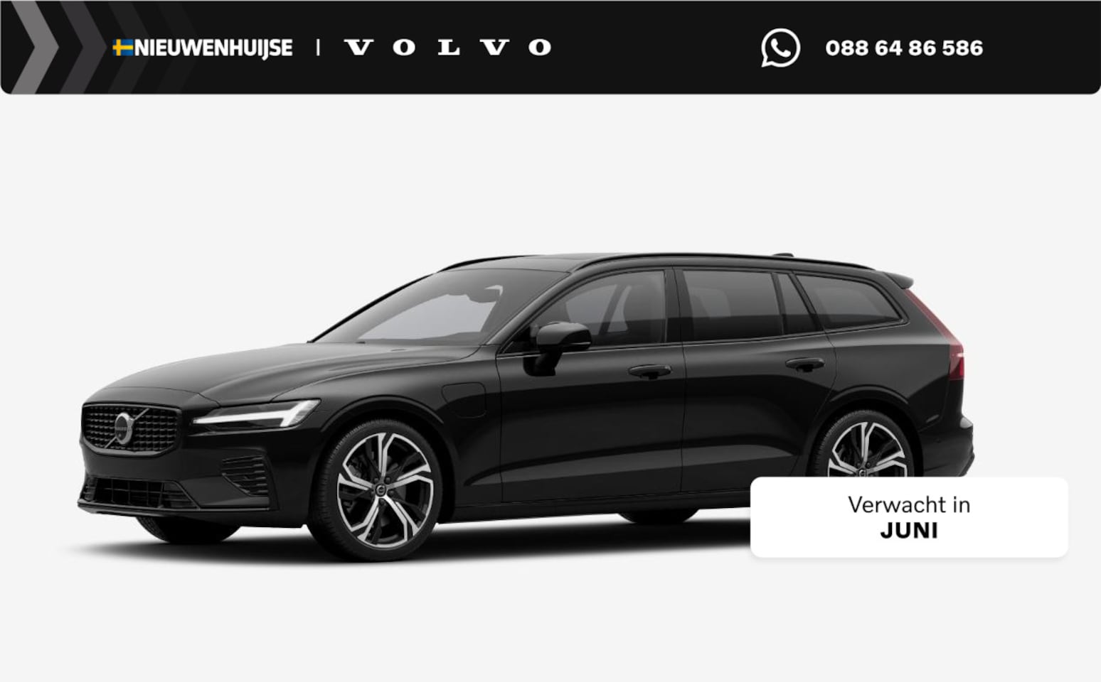 Volvo V60 - 2.0 T6 Plug-in hybrid AWD Ultra Dark | Adaptive Cruise Control | Head Up Display | 360 Cam - AutoWereld.nl