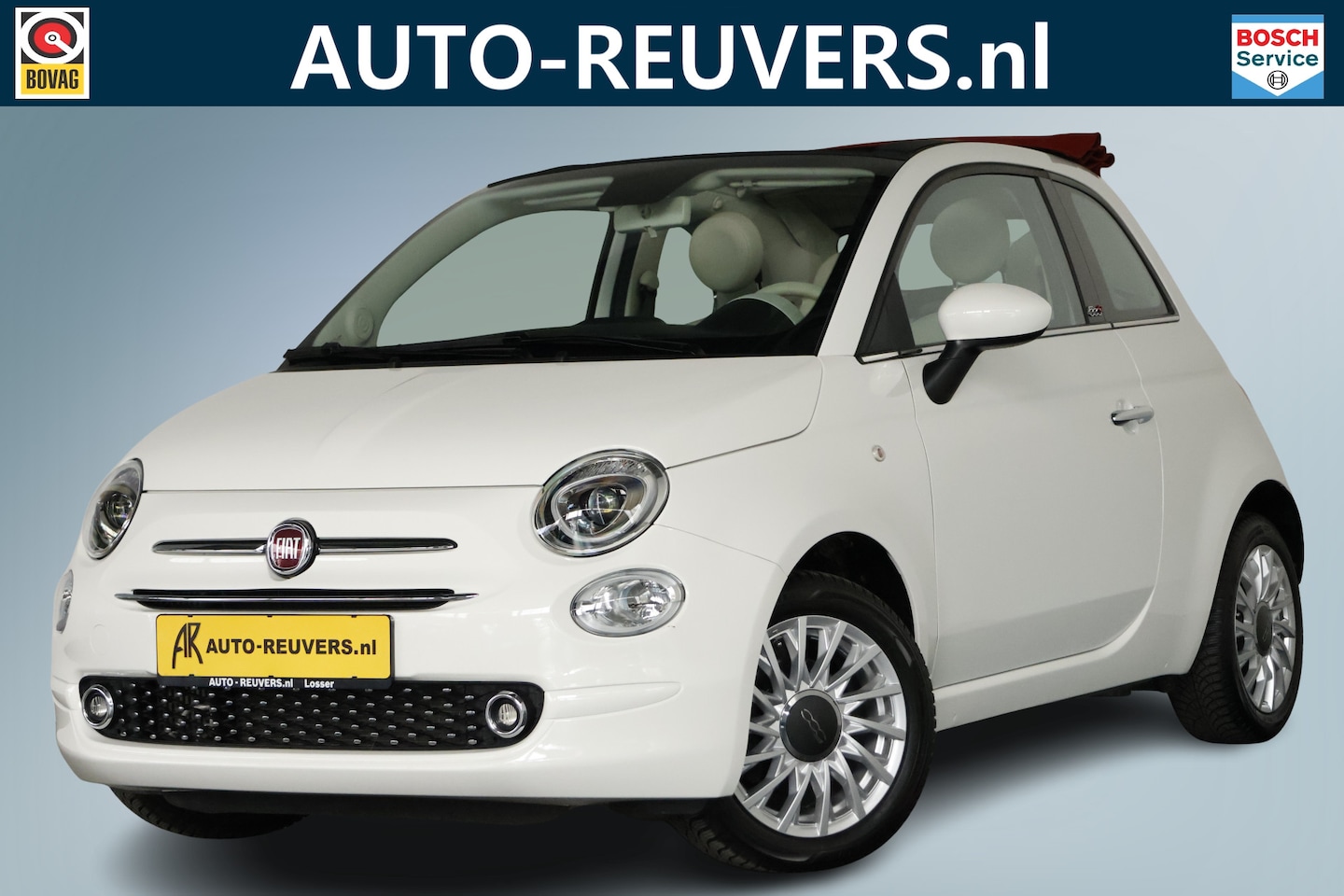 Fiat 500 C - 0.9 TwinAir Turbo Lounge / Navi / CarPlay / DAB / Automatische airco - AutoWereld.nl
