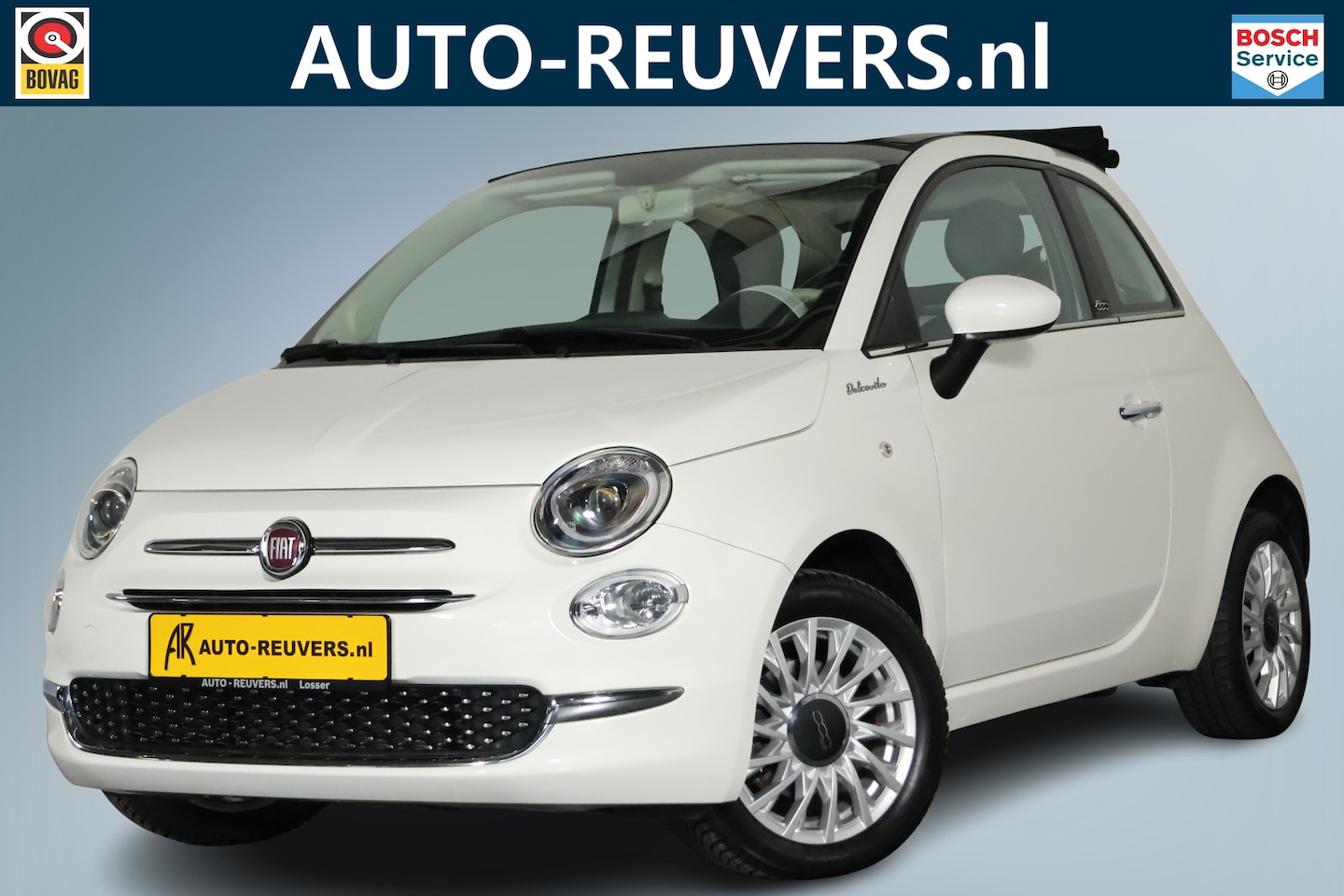 Fiat 500 C - Cabrio 1.0 Hybrid Dolcevita / Navigatie / Cruise / Opendak / Carplay - AutoWereld.nl