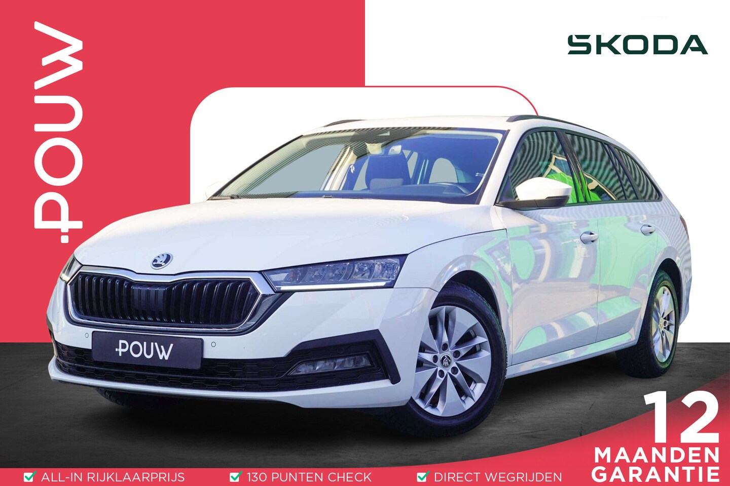 Skoda Octavia Combi - 1.5 e-TSI 150pk DSG Business Edition | Navigatie | Smartlink | PDC Voor & Achter | Trekhaa - AutoWereld.nl