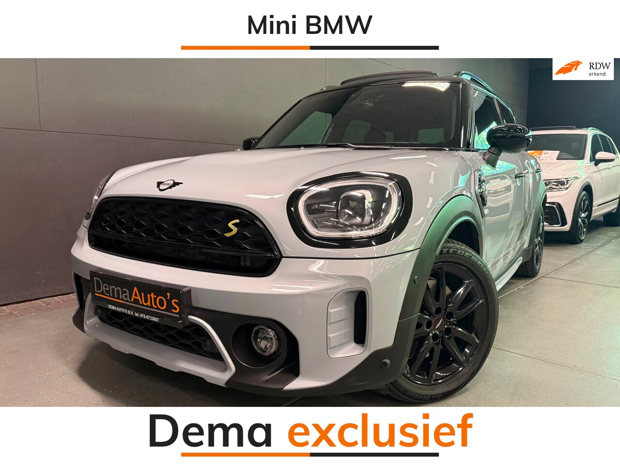 MINI Countryman - Mini 1.5 Cooper S E ALL4 Untamed Edition SOH98% 224PK/PANO/H-KARDON/H-UP/LEDER/CAM/V-COCKP - AutoWereld.nl