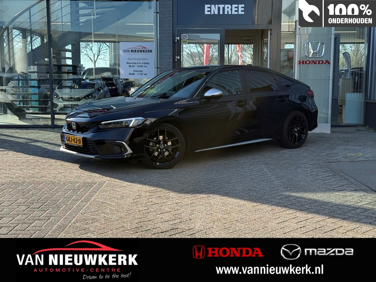 Honda Civic - 2.0 HYBRID 184PK Automaat Sport | Clima | Carplay | Stoelverwarming | Nordic Silver Pack | - AutoWereld.nl