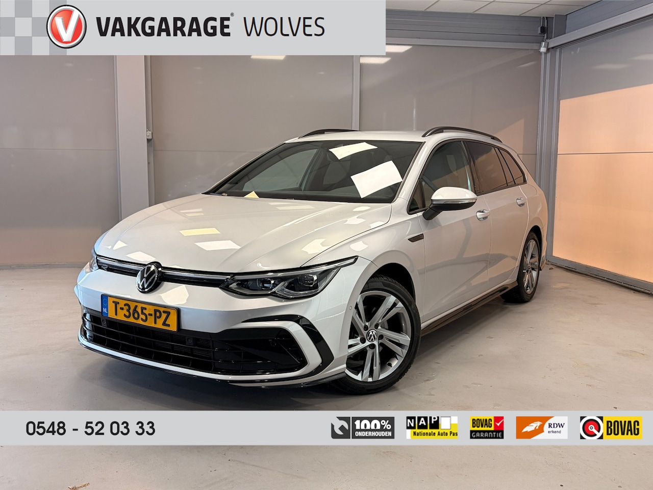 Volkswagen Golf Variant - 1.5 eTSI R-Line Business | LED | CAR PLAY | ELEKT. ACHTERKLEP | - AutoWereld.nl