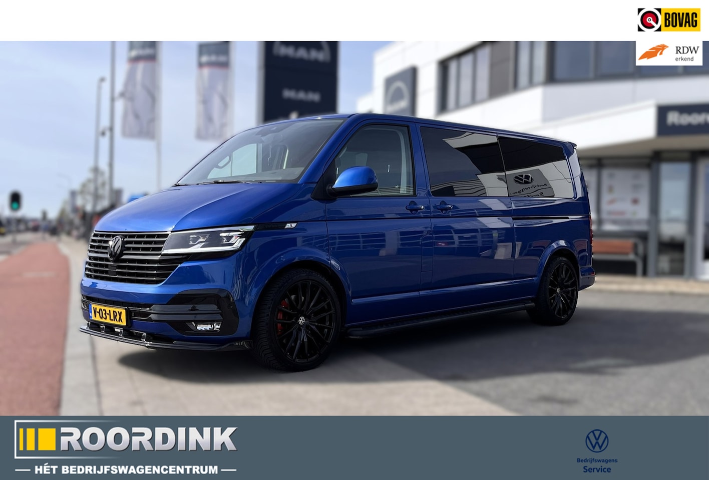 Volkswagen Transporter - 150 pk DSG Bulli L2 Dubbele cabine, Exclusieve uitvoering, 20" LMV, sidesteps, kleuraccent - AutoWereld.nl