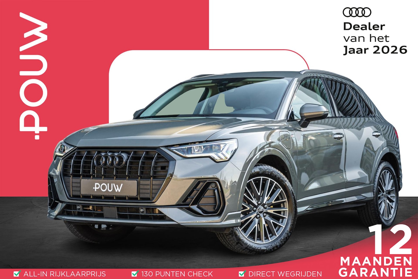 Audi Q3 - 45 TFSIe 245pk PHEV S Edition | Trekhaak | Stoelverwarming | Keyless Entry | Dodehoek Sens - AutoWereld.nl