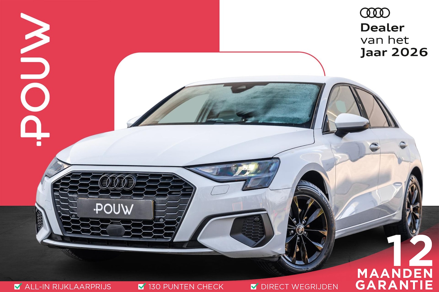 Audi A3 Sportback - 30 TFSI 110pk S-tronic Pro Line | Optiek Zwart | Smartphone Interface | PDC | Cruise Contr - AutoWereld.nl