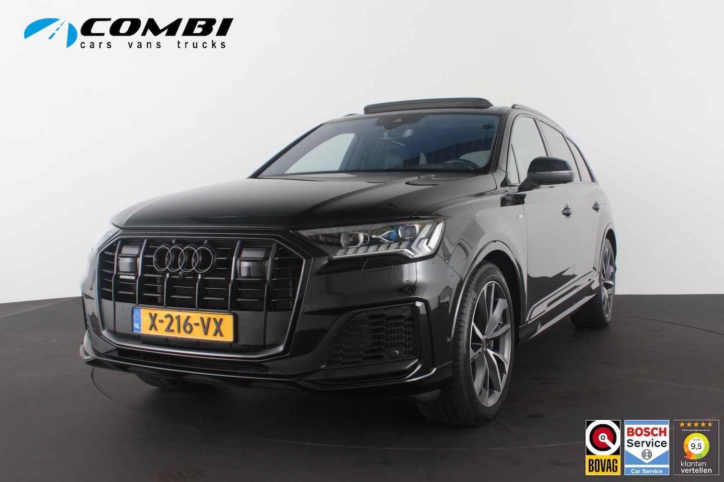 Audi Q7 - 55 TFSI e quattro S line > (Full Option) Nacht/Lazer/Pano./Ventialtie/360/Head up..... - AutoWereld.nl
