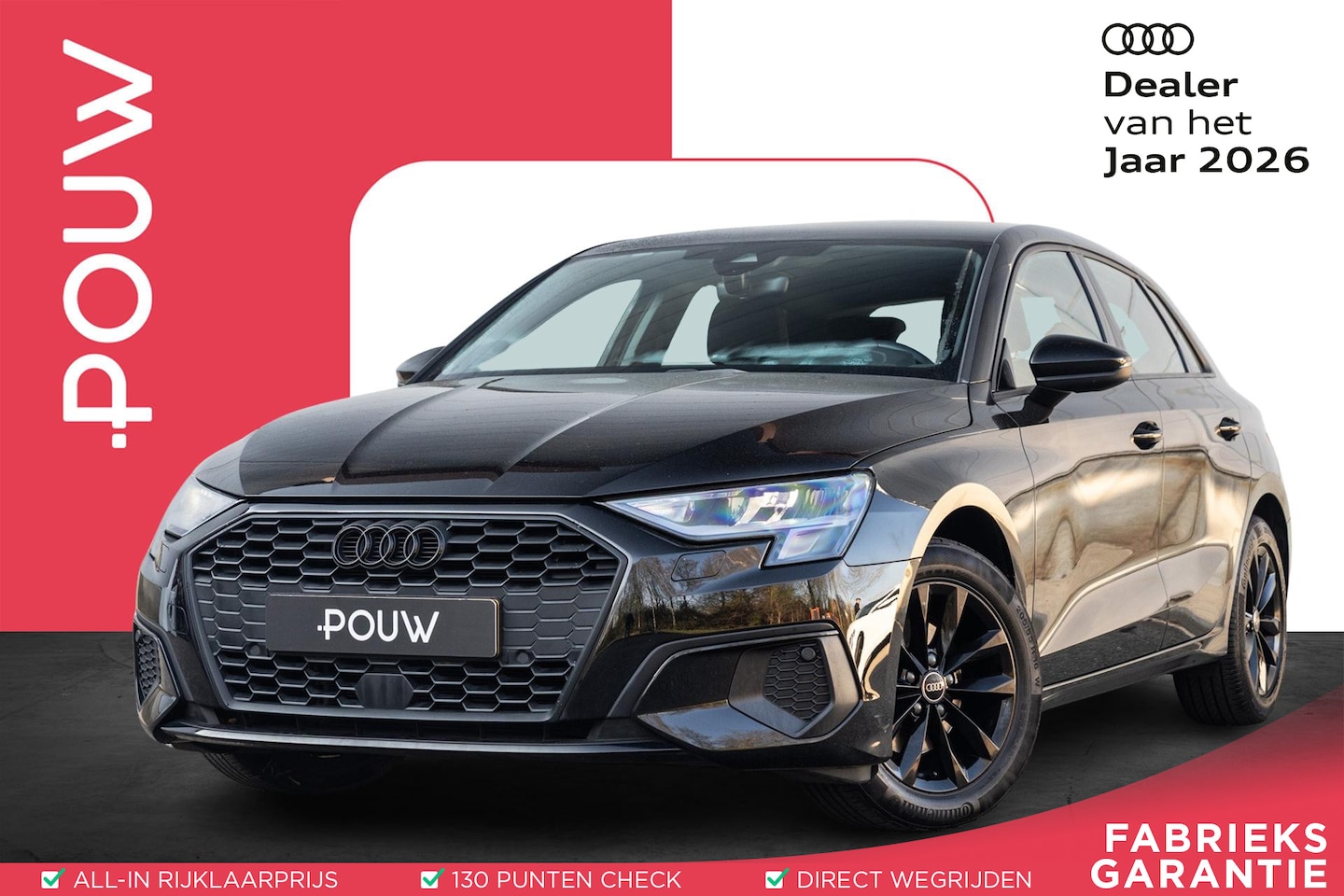 Audi A3 Sportback - 30 TFSI 110pk Pro Line | Camera | Smartphone Interface | Cruise Control | Optiek Zwart - AutoWereld.nl
