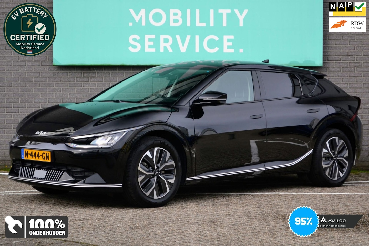 Kia EV6 - Plus 77.4 kWh SOH95% Carplay LED W.pomp Leder - AutoWereld.nl