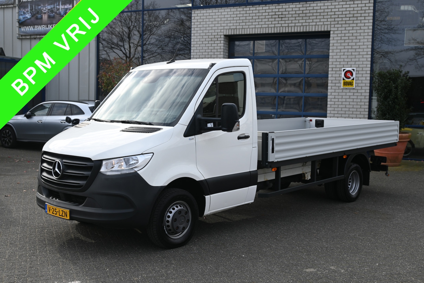 Mercedes-Benz Sprinter - 514 CDI L3 Open laadbak Airco, Geveerde stoel, MBUX met Apple Carplay / Android Auto - AutoWereld.nl
