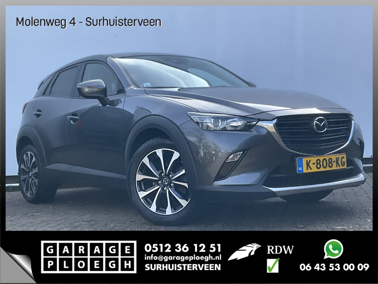Mazda CX-3 - 2.0 SkyActiv-G 121 Sportive Navi Camera Hoge instap Trekhaak tegen meerprijs! - AutoWereld.nl
