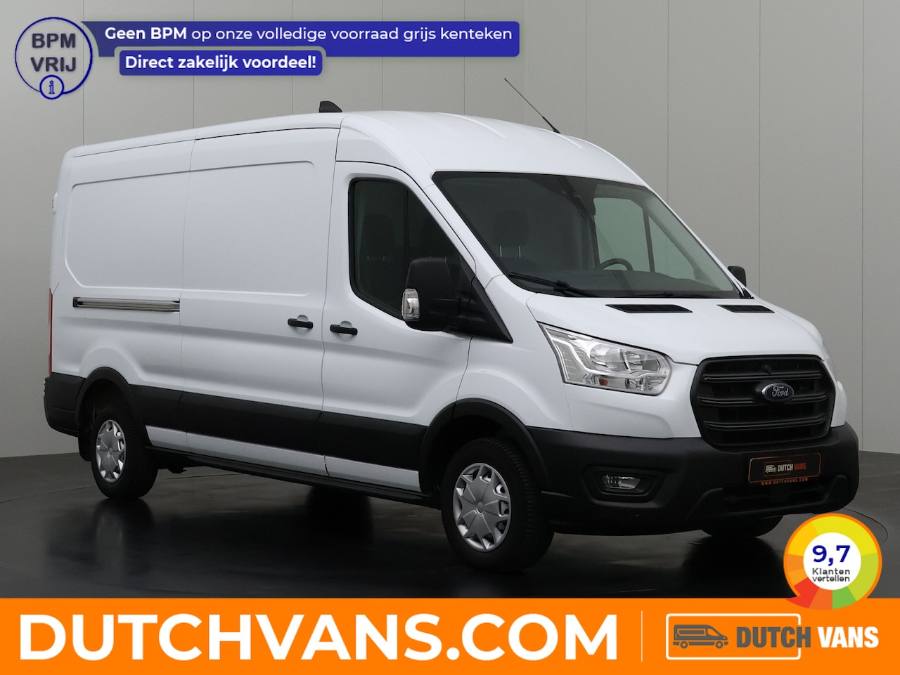 Ford Transit - 2.0TDCi 130PK L3H2 | Euro 6 | 2023 | Airco | Cruise | 3-Zits | Betimmering - AutoWereld.nl