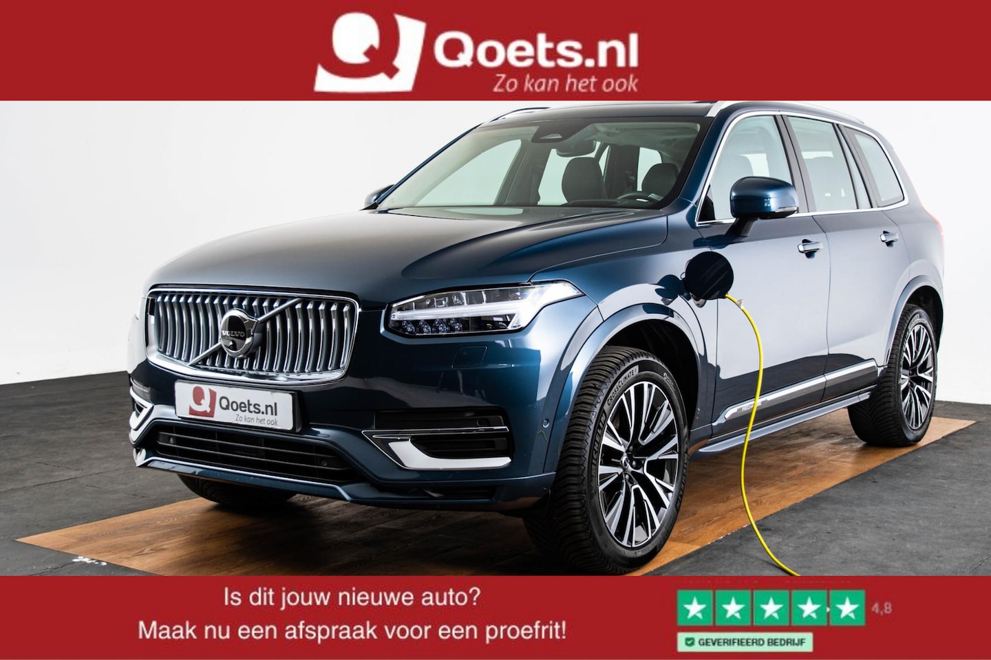 Volvo XC90 - 2.0 T8 Recharge AWD Ultimate Bright Panoramadak - B&O - Head up - Stoelmassage - Achterban - AutoWereld.nl
