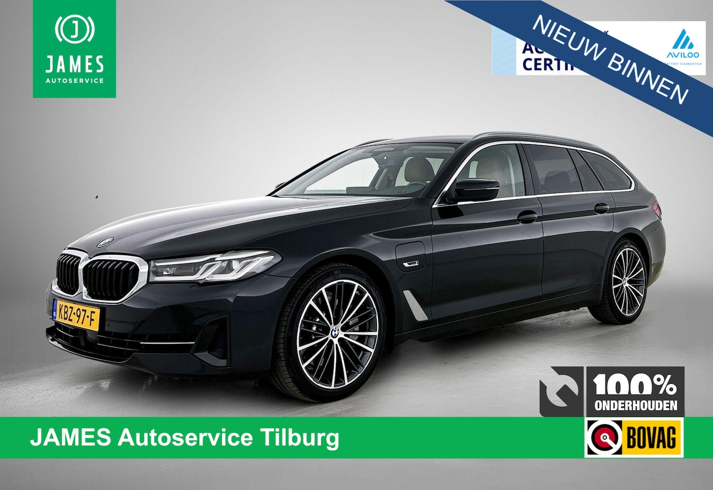 BMW 5-serie - 530e Business Edition Plus CAMERA | NAVI & CARPLAY | AD-CRUISE | TREKHAAK - AutoWereld.nl