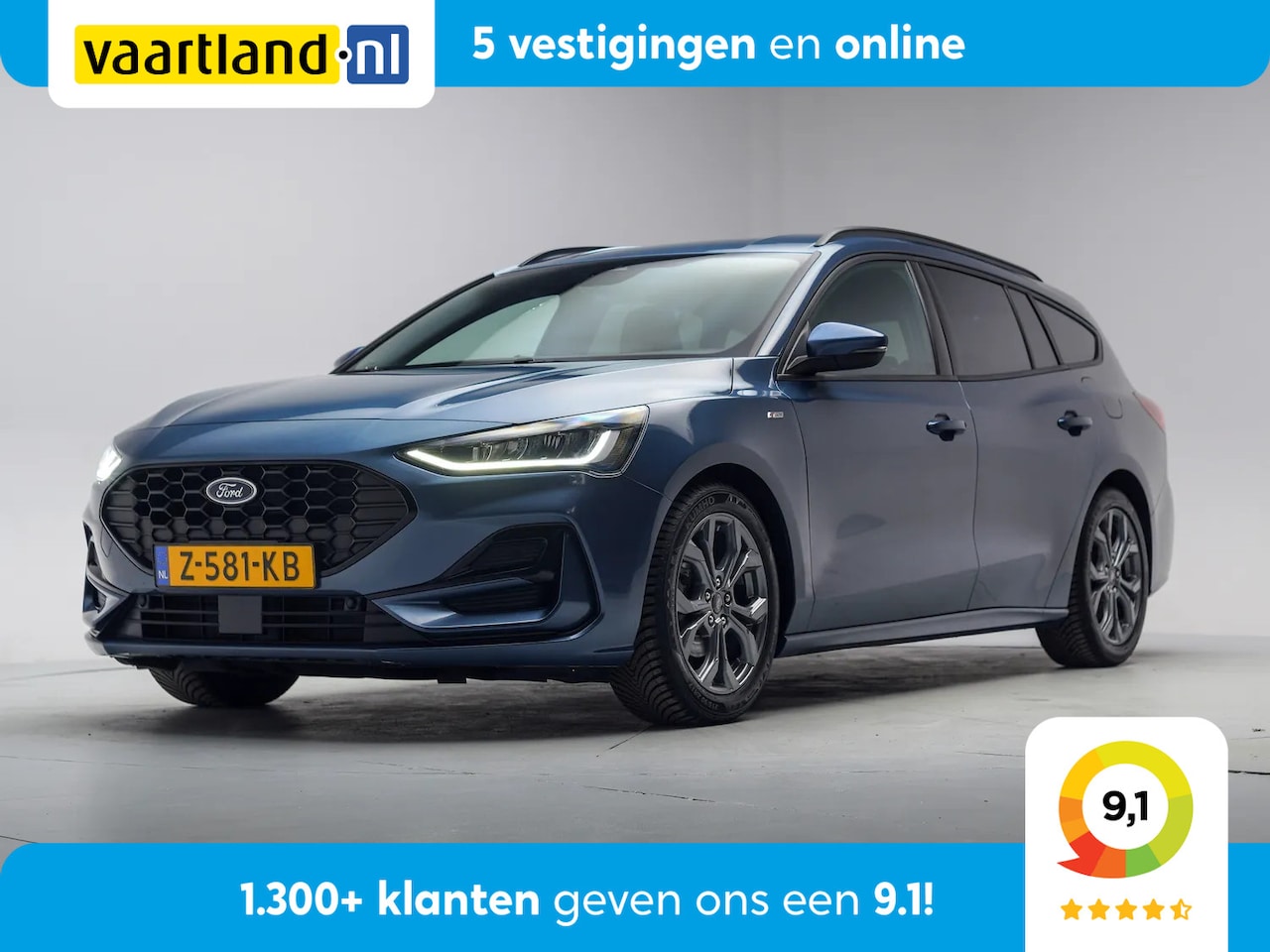 Ford Focus Wagon - 1.0 MHEV 125 Pk ST-Line Business [ LED Navi Apple / Android Climate ] - AutoWereld.nl