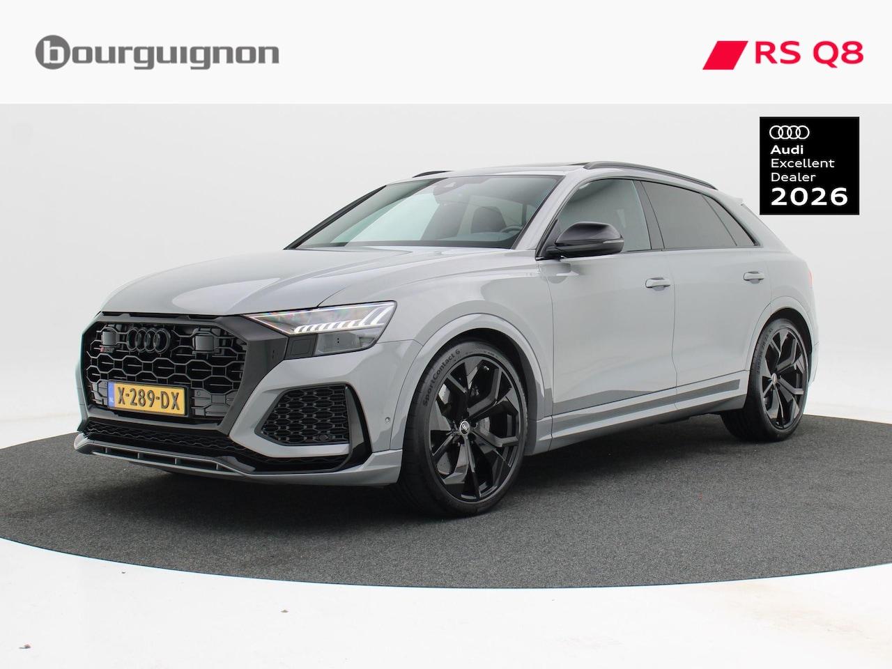 Audi RSQ8 - 4.0 TFSi 600 Pk quattro | Nardo Grijs | 23 Inch RS Velgen | Panoramadak | 4-Wielbesturing - AutoWereld.nl