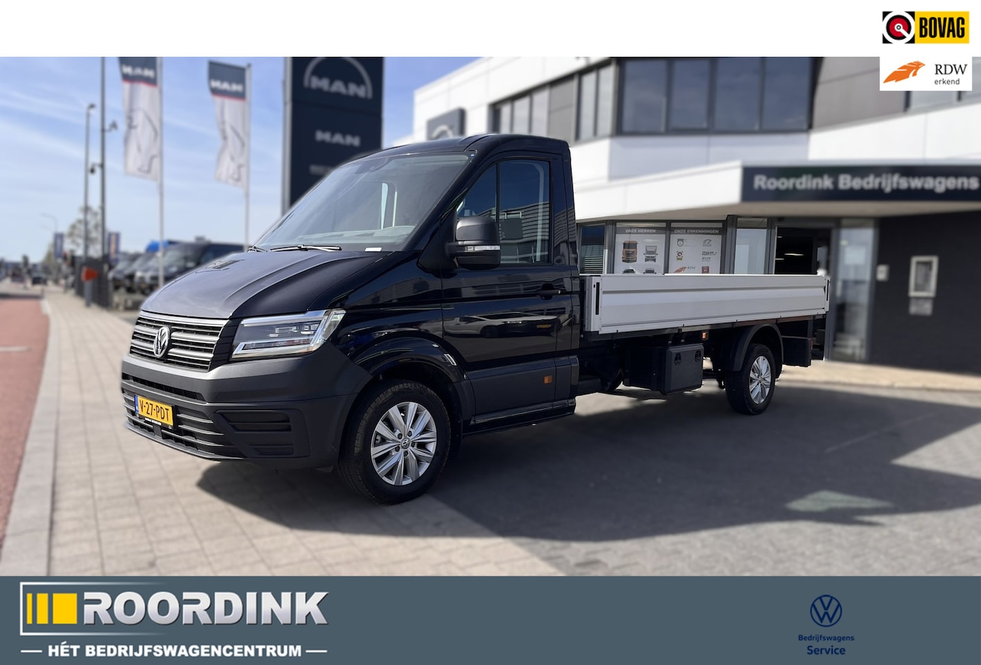 Volkswagen Crafter - 35 2.0 TDI L4 - 180 pk Automaat 8 versnellingen Pickup , 2 geveerde stoelen - AutoWereld.nl
