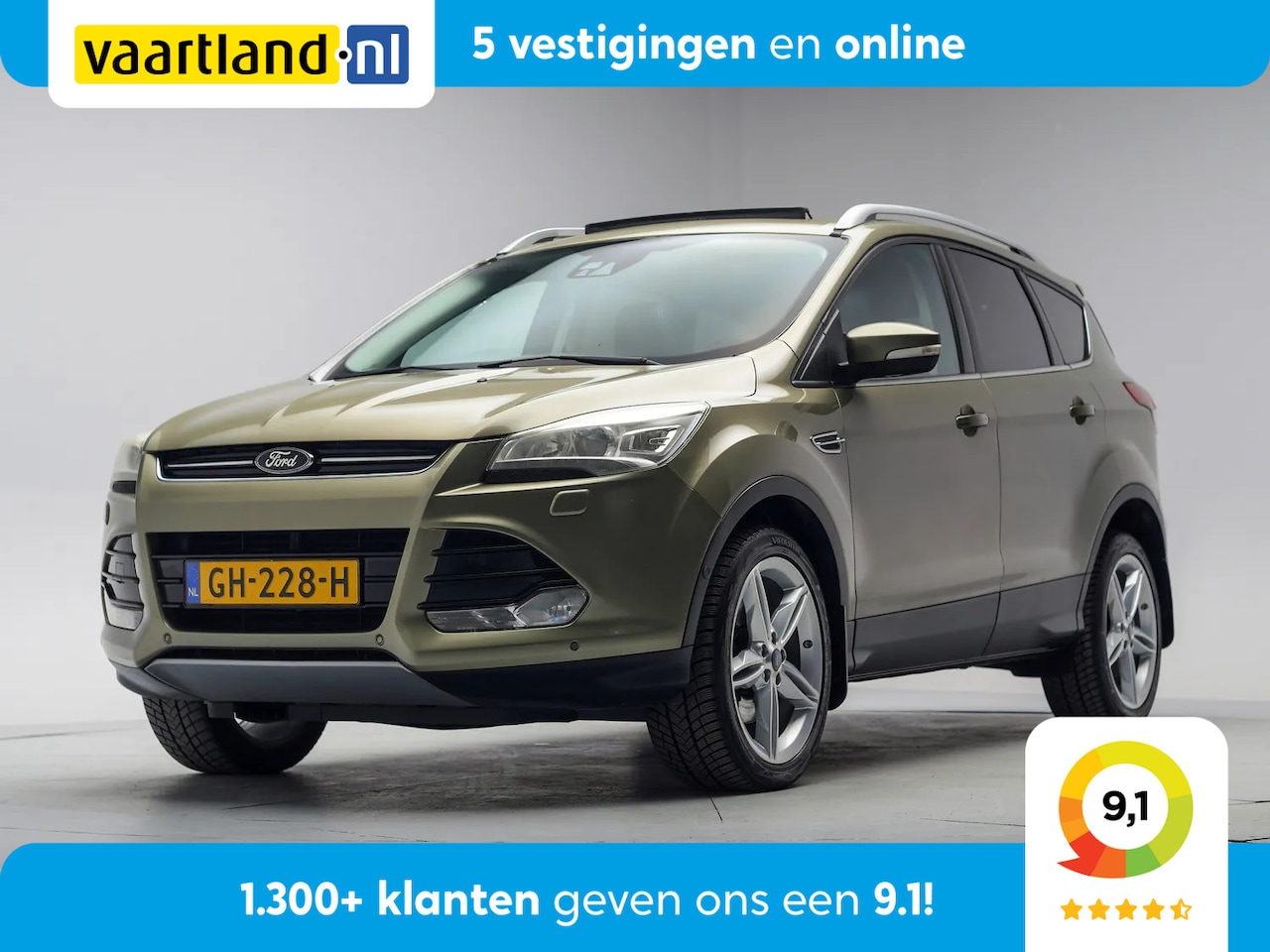 Ford Kuga - 2.0 TDCI Titan.+ 4WD [ Leer Panoramadak Trekhaak ] - AutoWereld.nl