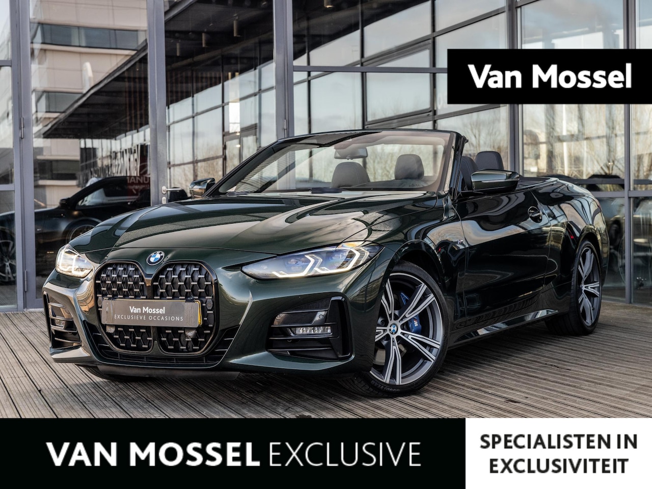 BMW 4-serie Cabrio - 420i High Executive | M-SPORTPAKKET | 19 INCH | SAN REMO GRUN | NEKVERWARMING | STUURVERWA - AutoWereld.nl