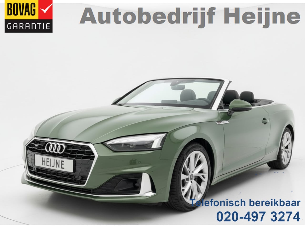 Audi A5 Cabriolet - 40 TFSI 204PK S-TRONIC ADVANCED EDITION CAMERA/NAVI/LEDER - AutoWereld.nl
