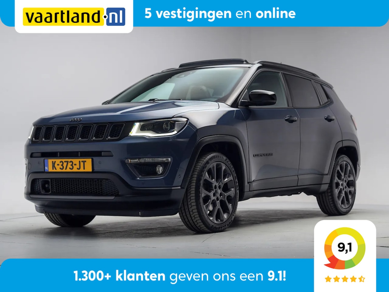 Jeep Compass - 1.3T S Aut. [ Panorama Navi Apple Carplay / Android Leder Stoelvent.&-verw. ] - AutoWereld.nl