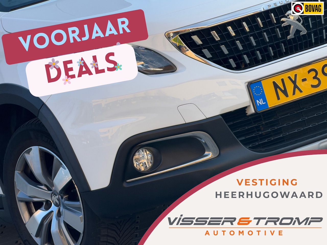 Peugeot 2008 - 1.2 PureTech Allure Automaat - Blanc Bancuise - Carplay/Clima/Camera - AutoWereld.nl