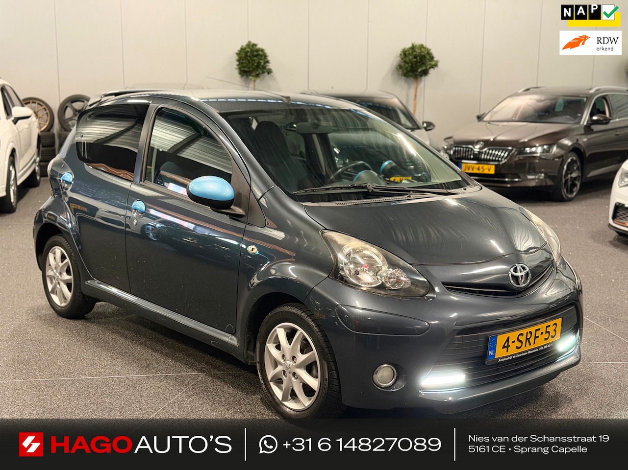 Toyota Aygo - 1.0 VVT-i Dynamic Blue LED/AIRCO/5-DEURS/ELEK-RAMEN/NAP/APK - AutoWereld.nl