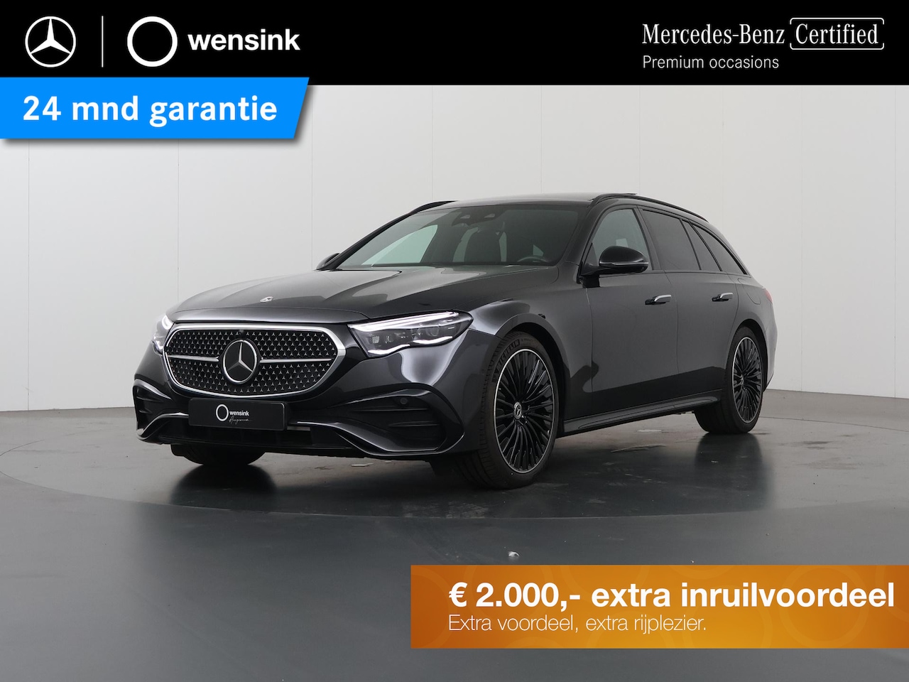 Mercedes-Benz E-klasse Estate - 300 e AMG Line | Night | Panoramadak | Trekhaak | Burmester | Memory | 360 camera | Winter - AutoWereld.nl