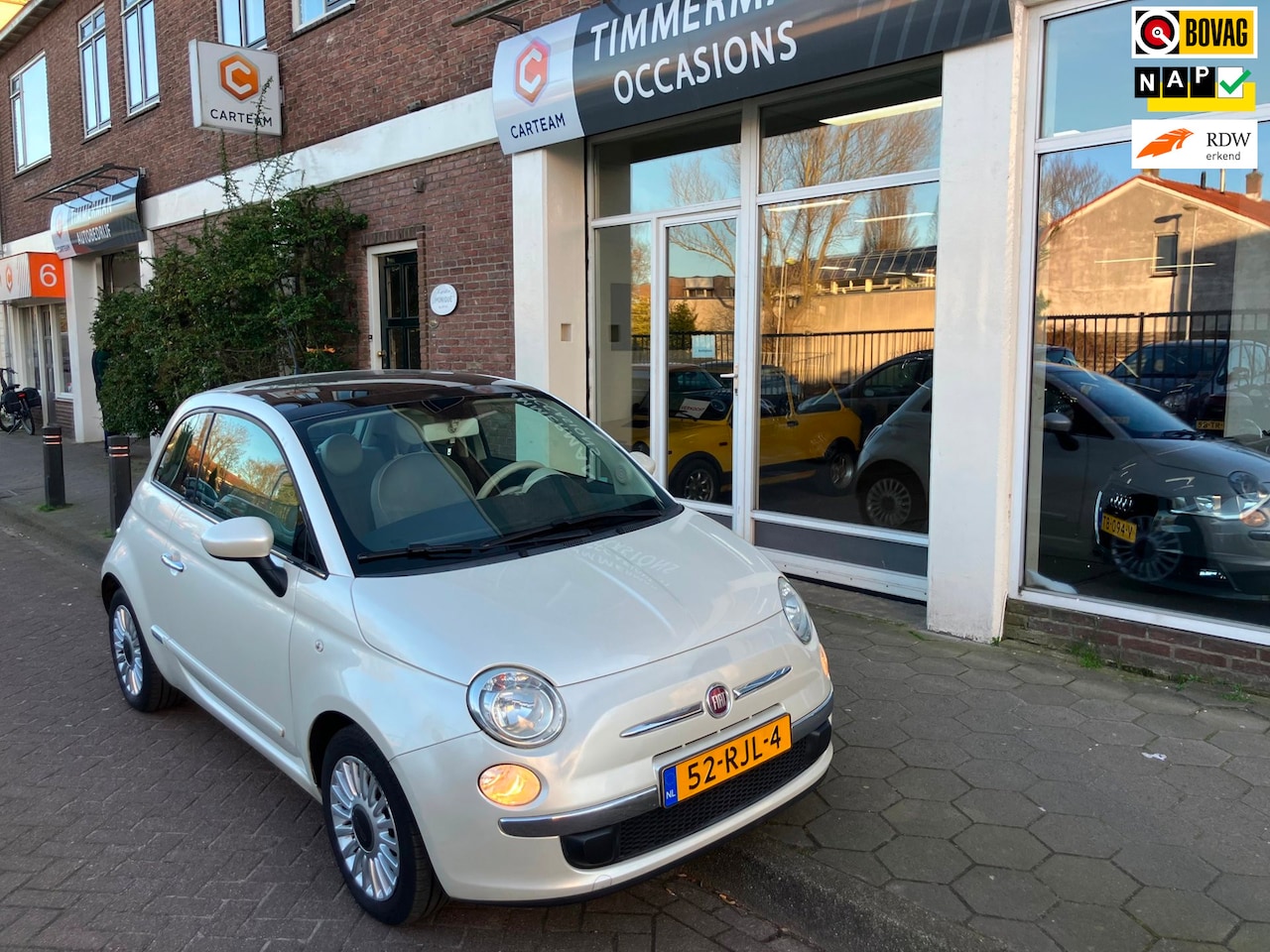 Fiat 500 - 1.2 Lounge|AUT|1e eignr|Panorama - AutoWereld.nl