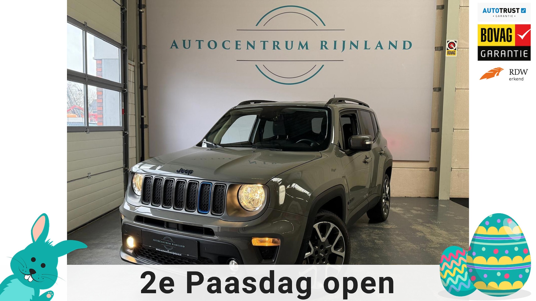 Jeep Renegade - 4xe 240 Plug-in Hybrid Electric S Camera Stoel/Stuurverwarming 1 Jaar Bovag Garantie - AutoWereld.nl