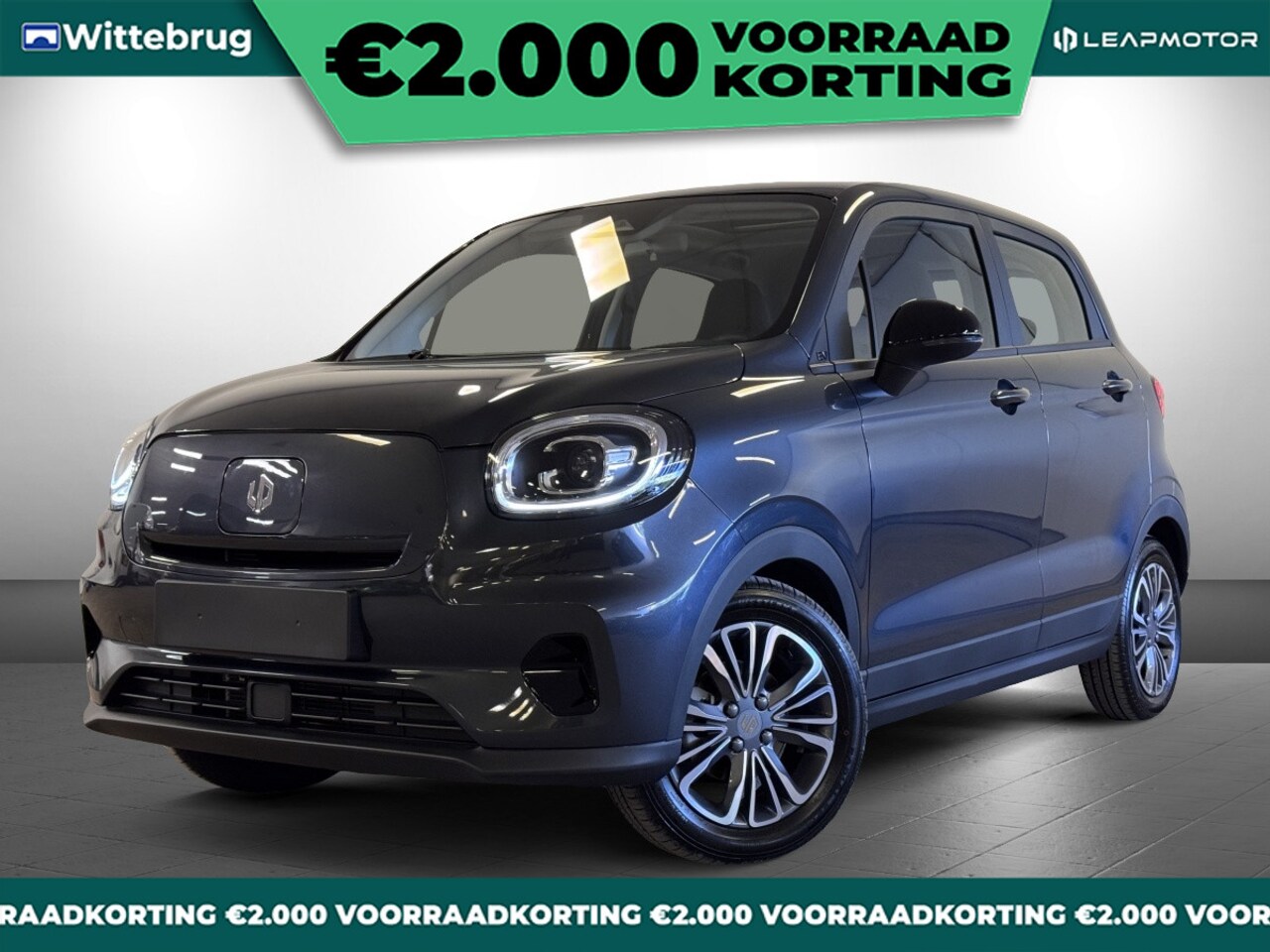 Leapmotor T03 - Design 37.3 kWh Volledig Elektrisch Automaat met Navigatie en Airconditioning - AutoWereld.nl