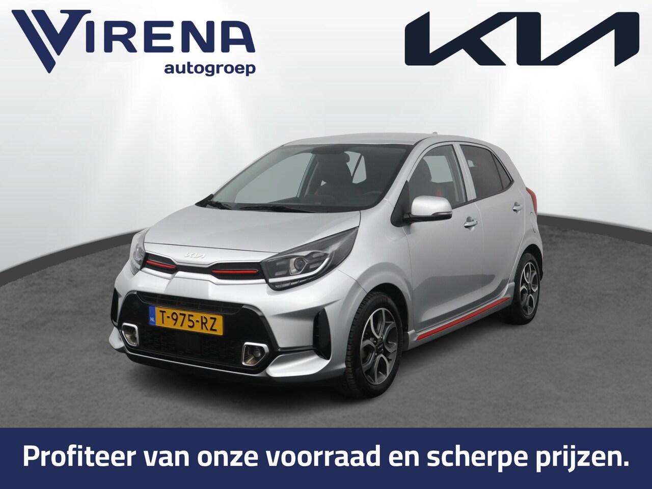 Kia Picanto - 1.0 DPi GT-Line Climate Control - Cruise Control - DAB- Navigatie - Apple Carplay/Android - AutoWereld.nl