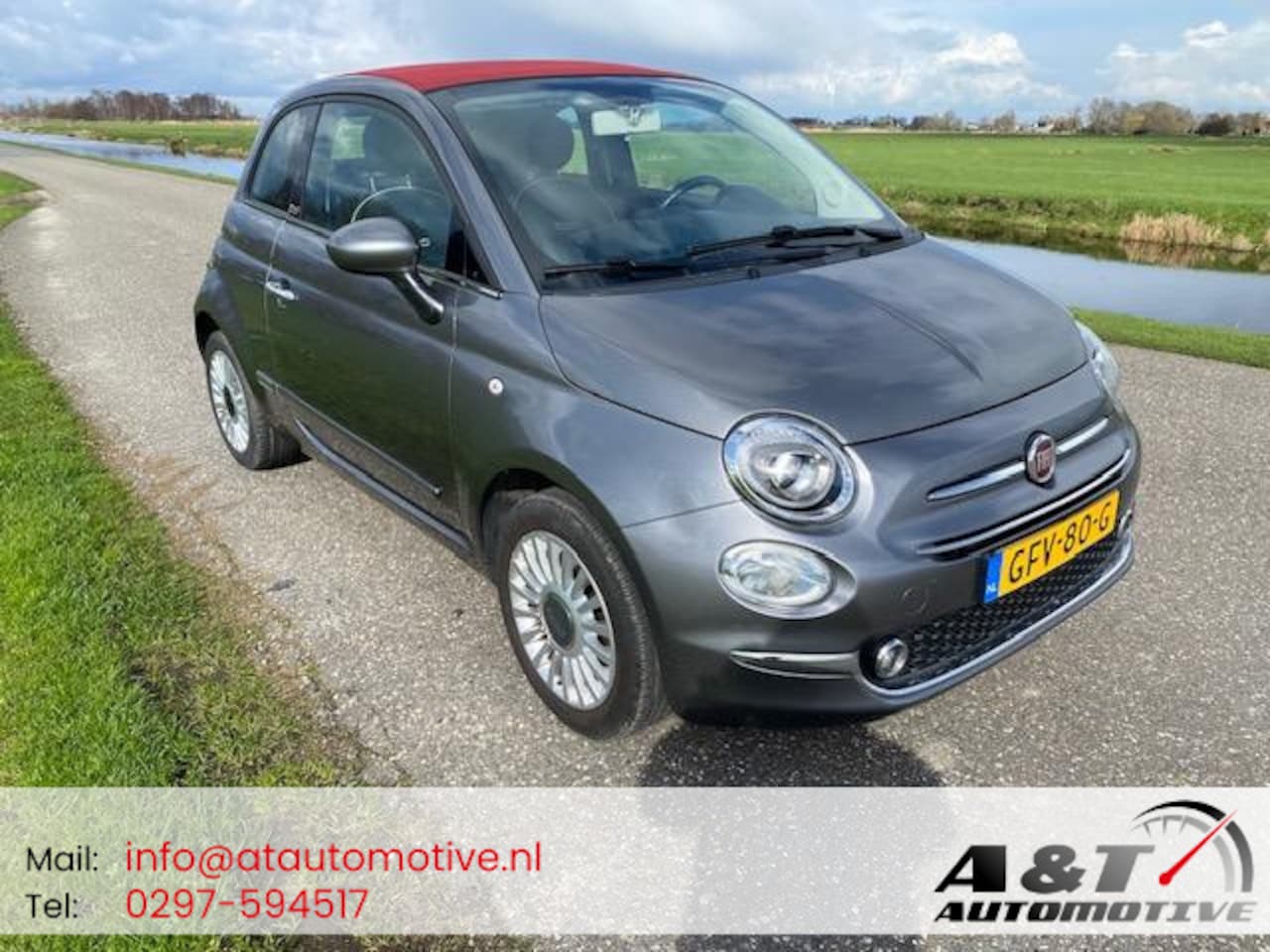 Fiat 500 C - 1.2 Lounge Cabrio/Airco/Navigatie/93dkm/2018 - AutoWereld.nl