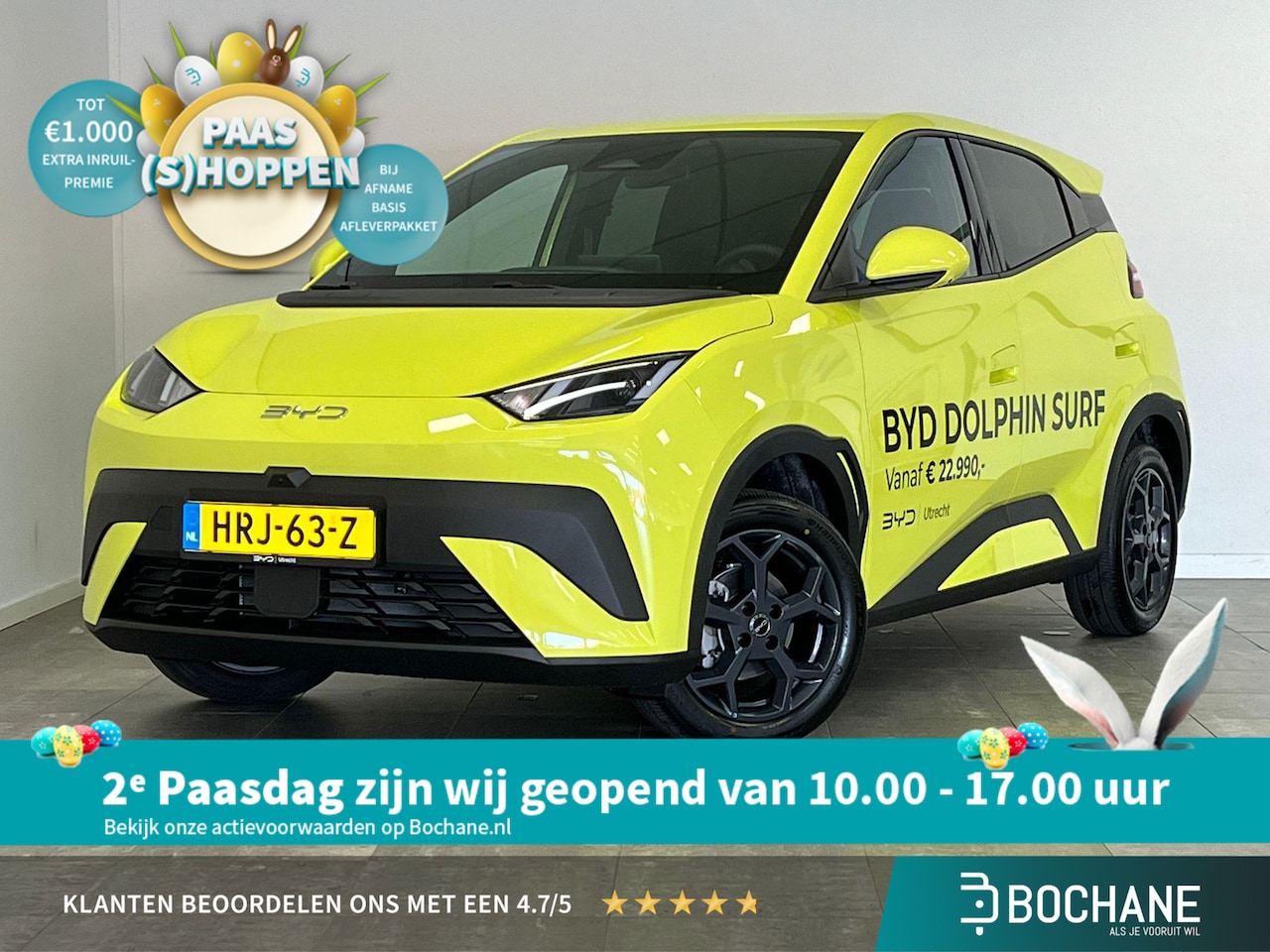 BYD Dolphin Surf - Comfort 43,2 kWh LEDER | CAMERA | CARPLAY | ADAPTIVE CRUISE CONTROL - AutoWereld.nl