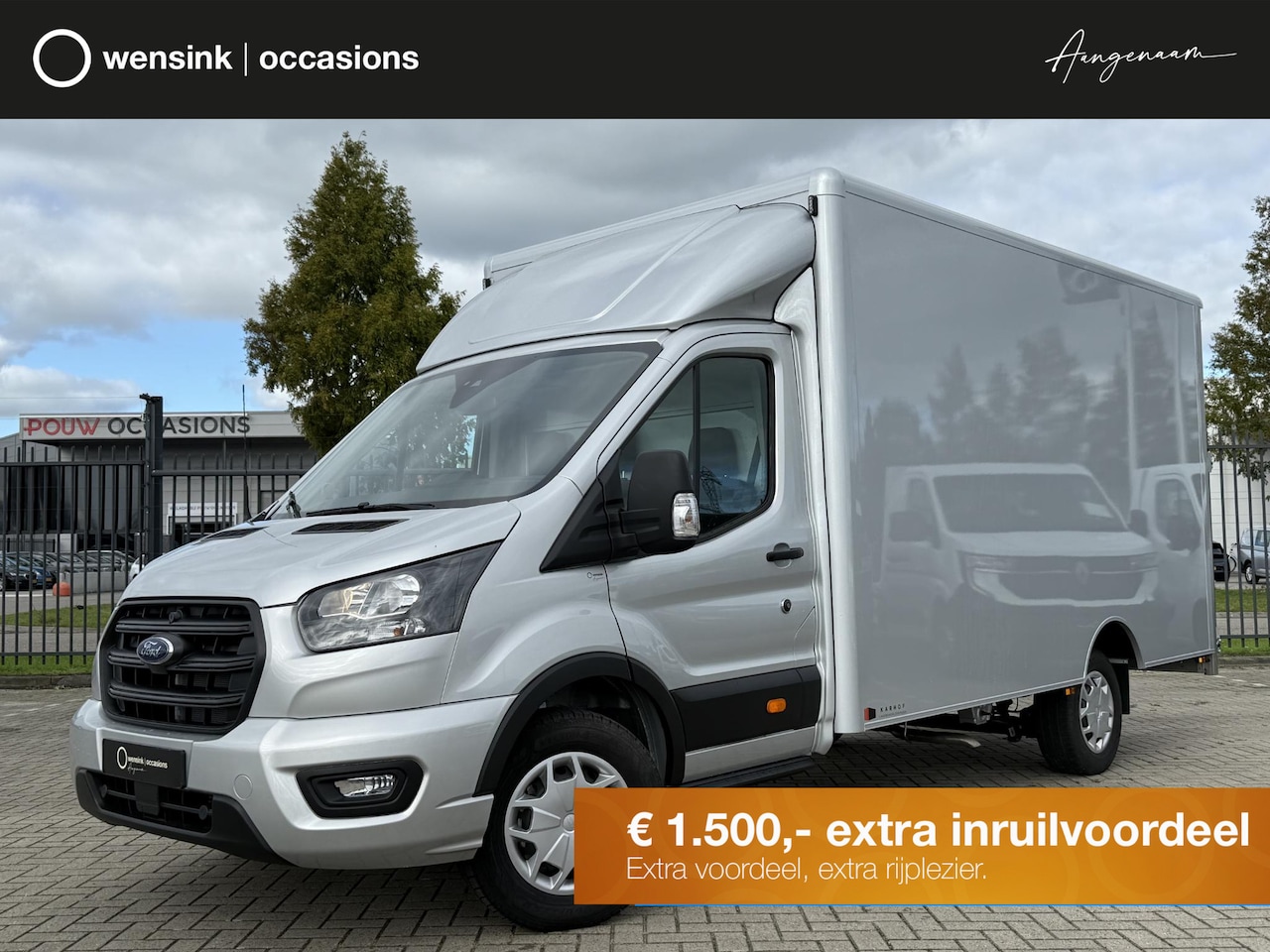 Ford Transit - 350 2.0 TDCI | L4 H1 | TREND BAKWAGEN | KARHOF GESLOTEN BAK INCL. OVERLOOP KLEP | UIT VOOR - AutoWereld.nl