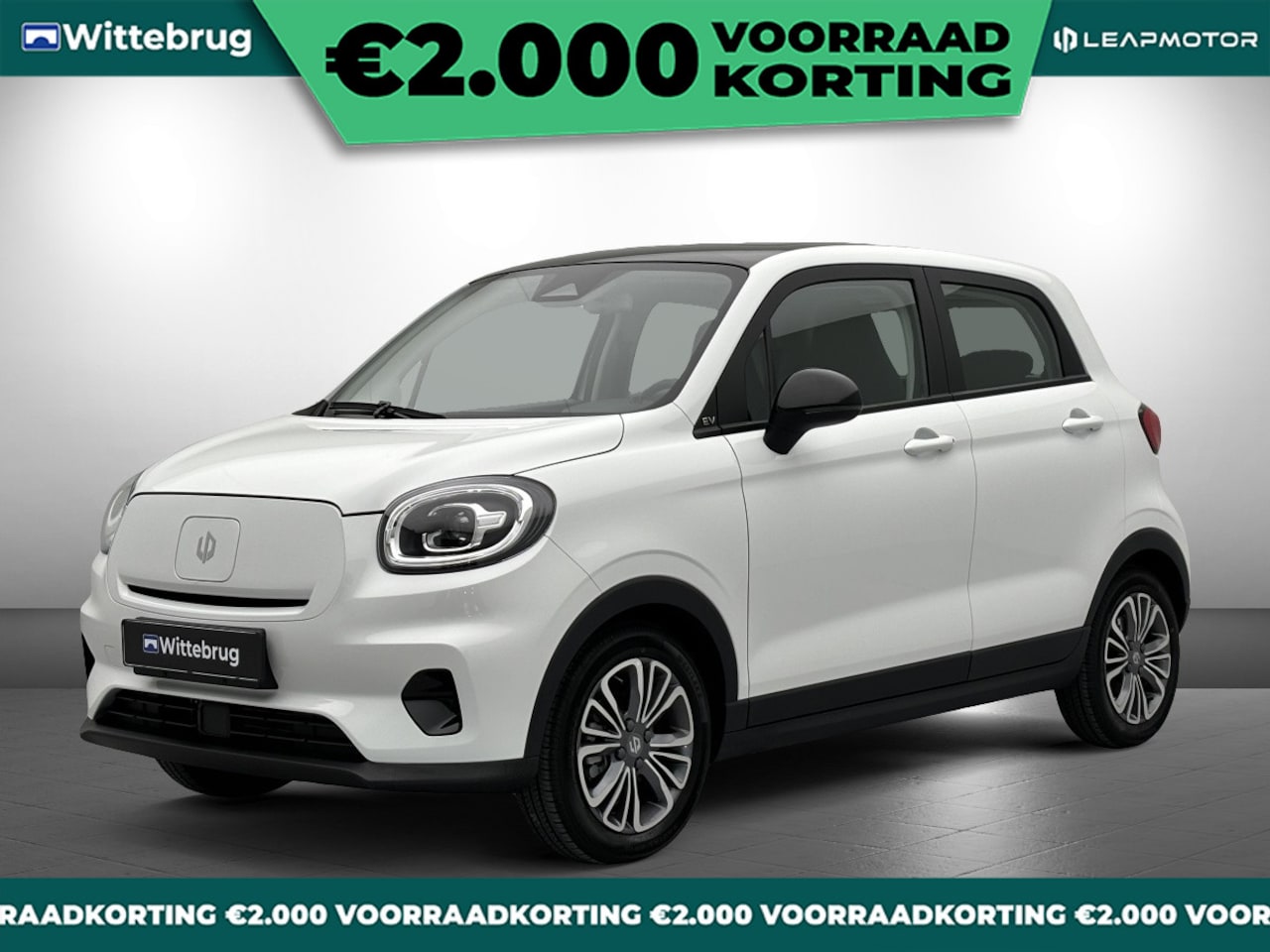 Leapmotor T03 - Design 37.3 kWh Volledig Elektrisch Automaat met Navigatie en Airconditioning - AutoWereld.nl