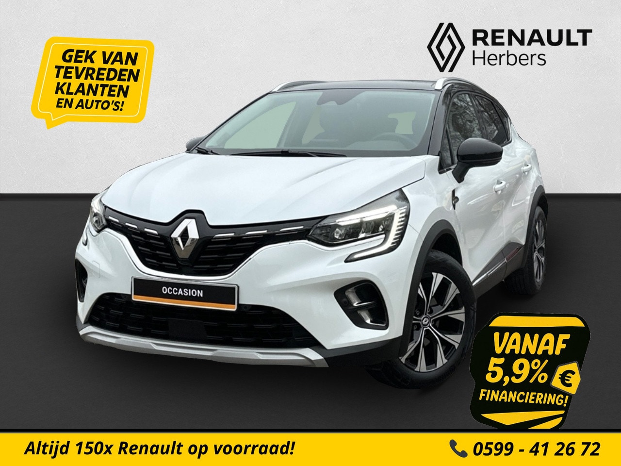 Renault Captur - 1.6 E-Tech full hybrid 145 techno CRUISE / CAMERA / PDC V&A - AutoWereld.nl