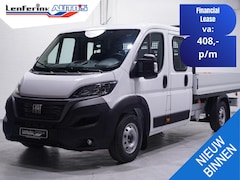 Fiat Ducato - 2.2 Mjet 140 pk Dubbel Cabine 7p Pick Up / Open Laadbak Airco, Cruise Control, LxBxH 330x2
