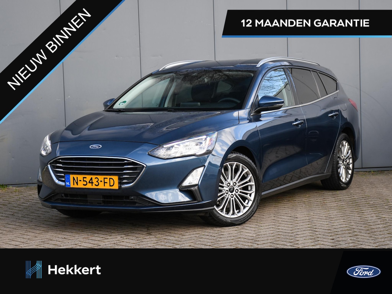 Ford Focus Wagon - Titanium X Business 1.0 EcoBoost Hybrid 125pk WINTER-PACK | PDC + CAM. | BLIS | 17''LM | C - AutoWereld.nl