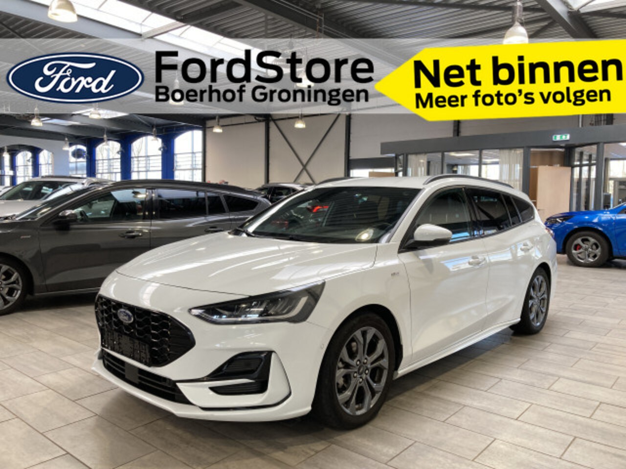 Ford Focus Wagon - Ecoboost Hybrid 155 pk ST-line | Winter Pack | LED | Camera | Adapt. Cruise | Apple Carpla - AutoWereld.nl