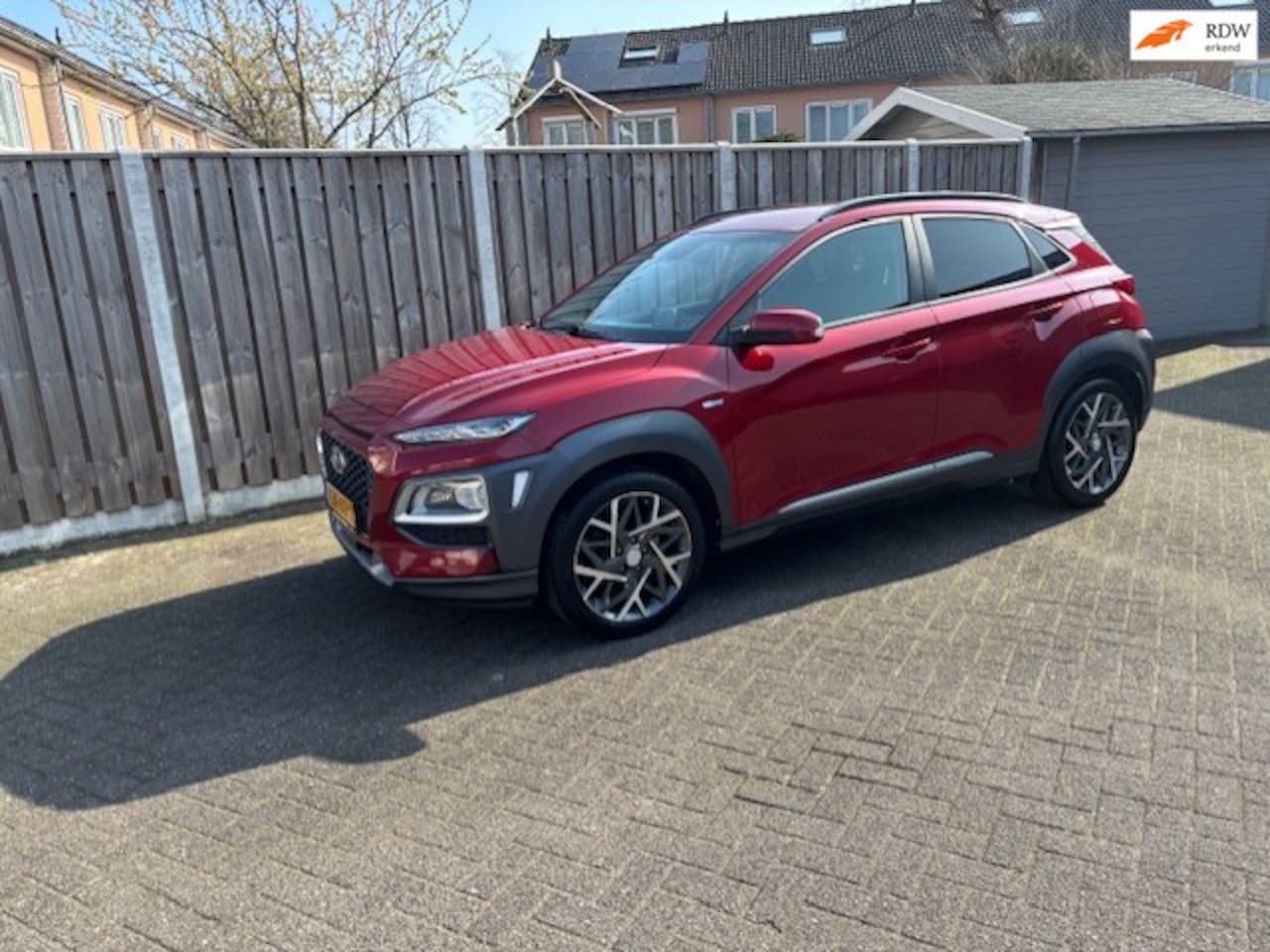 Hyundai Kona - 1.6 GDI HEV premium Design Sky leder stoelverw. pdc camera - AutoWereld.nl