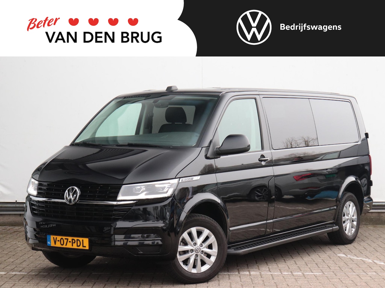 Volkswagen Transporter - 2.0 TDI 150pk DSG L2H1 Bulli Dubbele cabine | Trekhaak | Apple Carplay/Android Auto | Adap - AutoWereld.nl