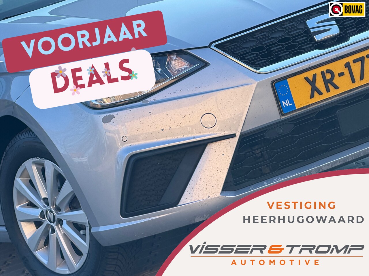 SEAT Ibiza - 1.0 TSI Style Bsns Intense Automaat - Urban Silver - Panorama/Carplay/Camera - AutoWereld.nl