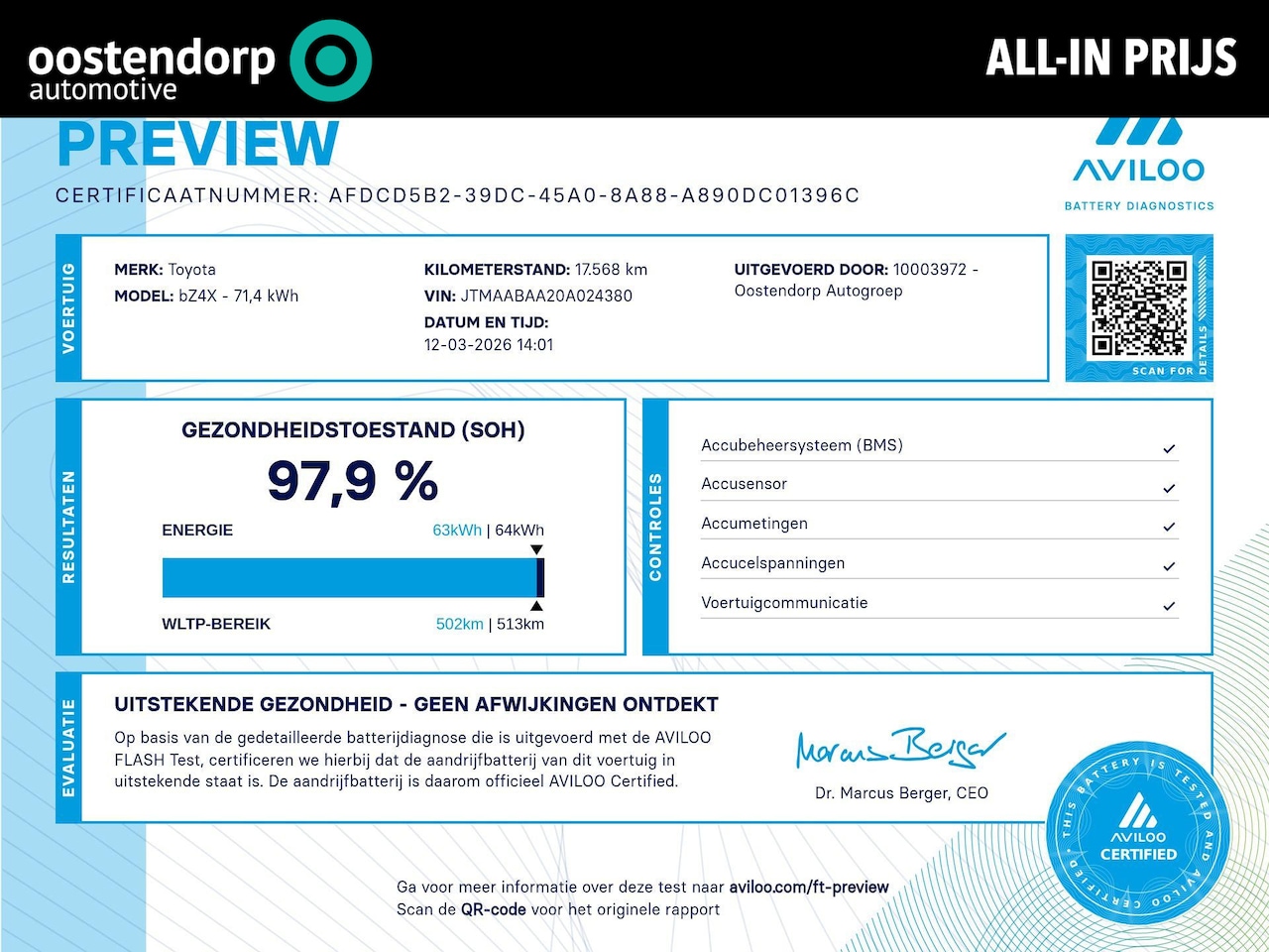 Toyota bZ4X - Dynamic 71 kWh | All-in prijs | Automaat | Apple android auto | Navigatie - AutoWereld.nl