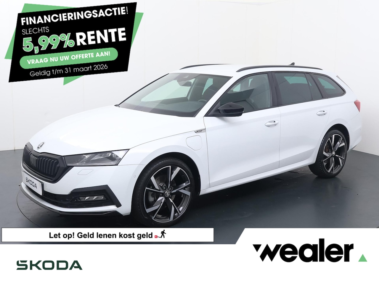 Skoda Octavia Combi - 1.4 TSI iV PHEV Sportline Business | 204 PK | SoH 97% |  Automaat | Climate control | Stoe - AutoWereld.nl