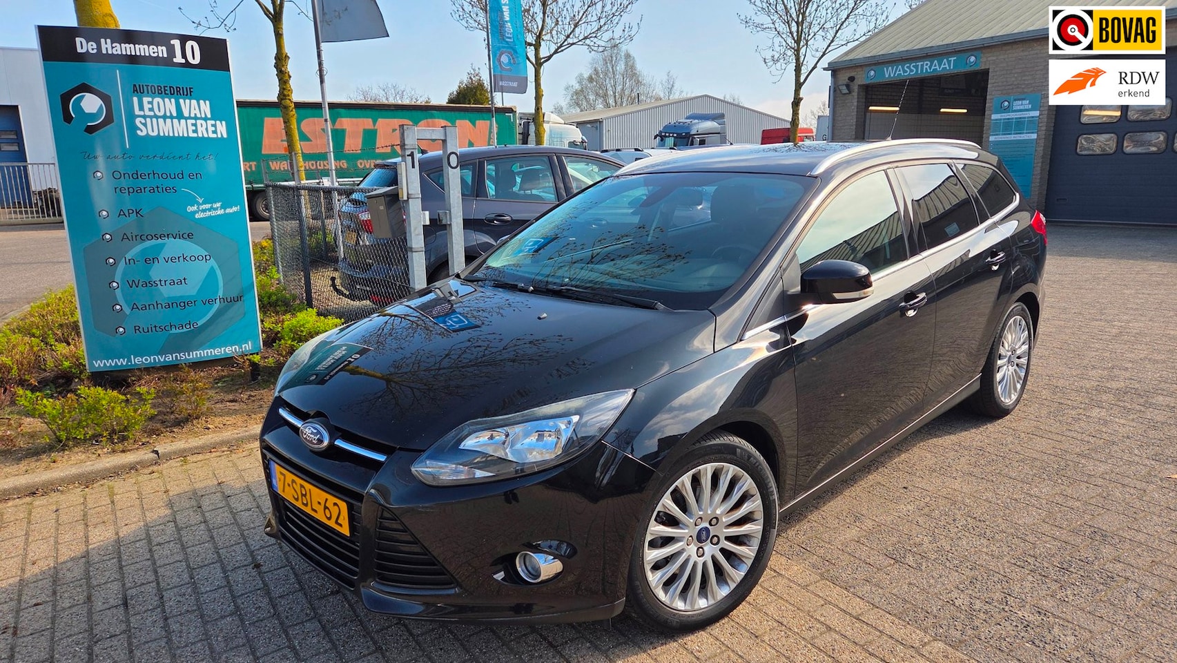 Ford Focus Wagon - 1.6 EcoBoost Titanium l Dealer onderhouden l Distr.riem VV l Climacontrol l Navi l Bluetoo - AutoWereld.nl